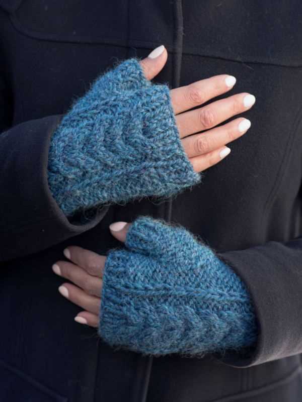 Fingerless gloves mens knitting pattern