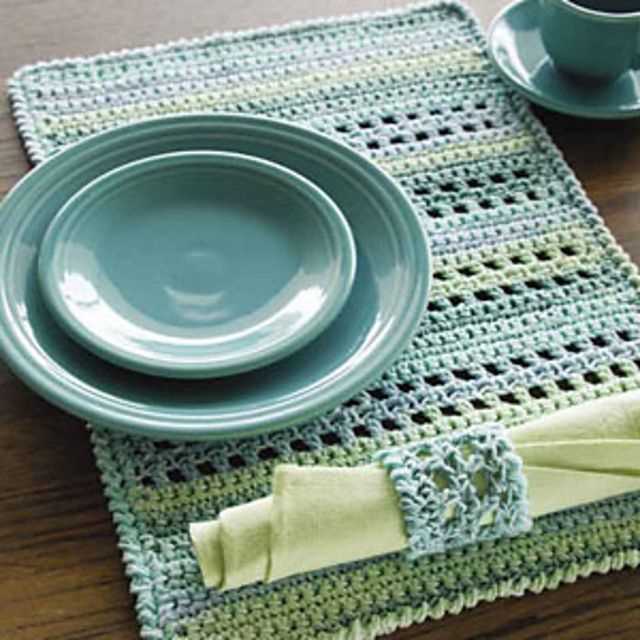 Free easy knit placemat patterns