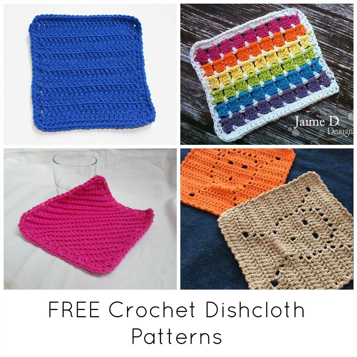 Dishcloths knitting patterns free