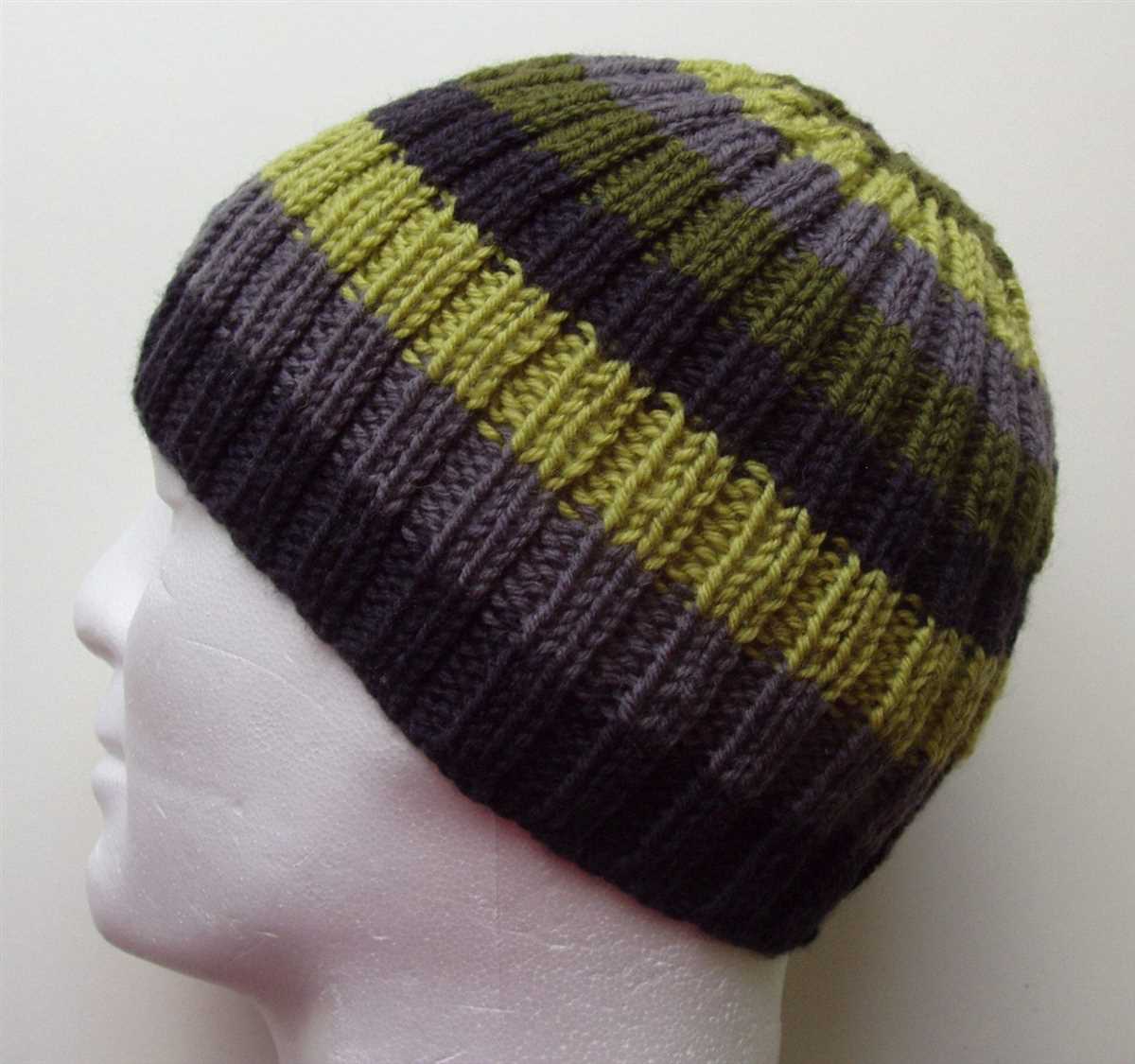 Beginner knit hat pattern straight needles