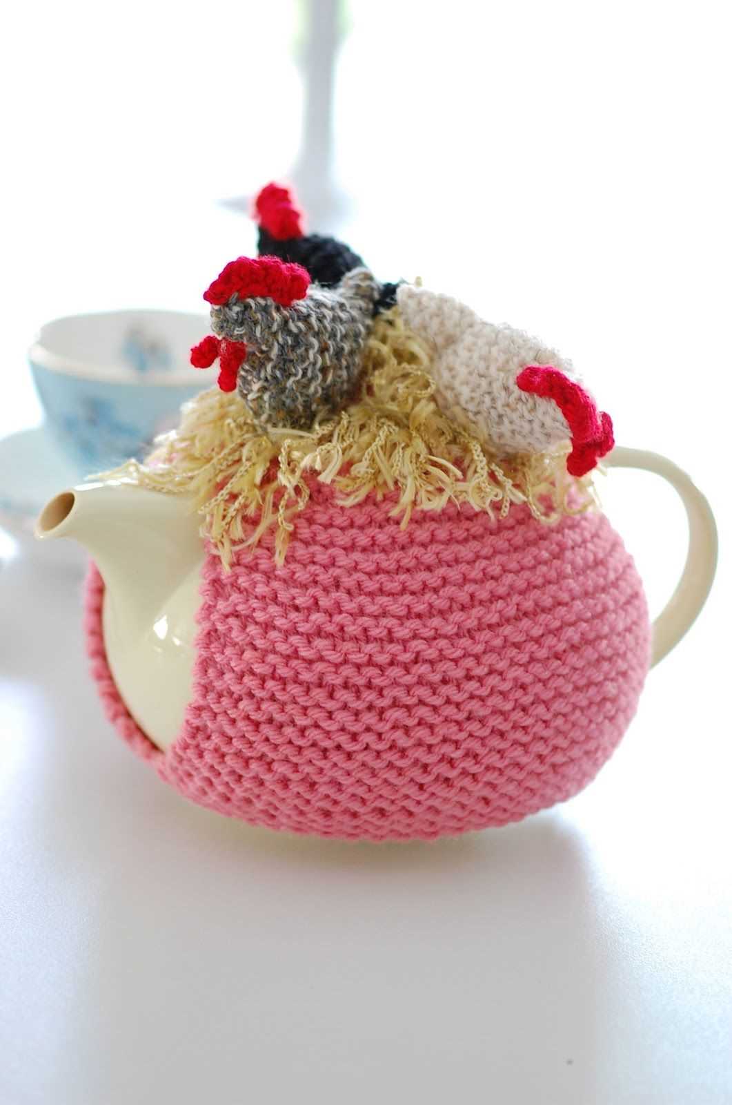 Knitted teapot cozy pattern