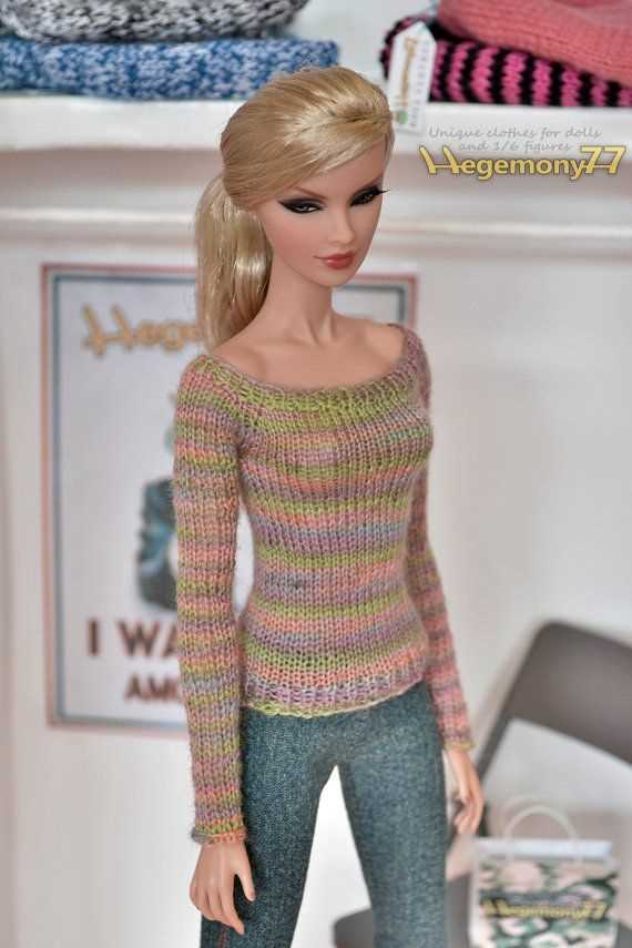 Barbie knitted sweater pattern