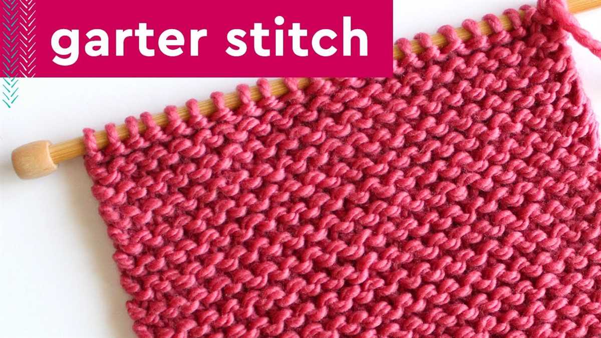 What is the garter stitch knit pattern