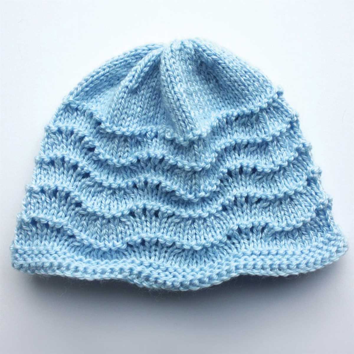 Knit patterns for newborn hats