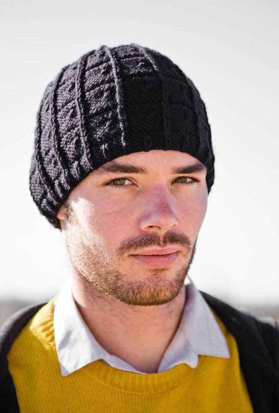 Free pattern for men's knitted hat