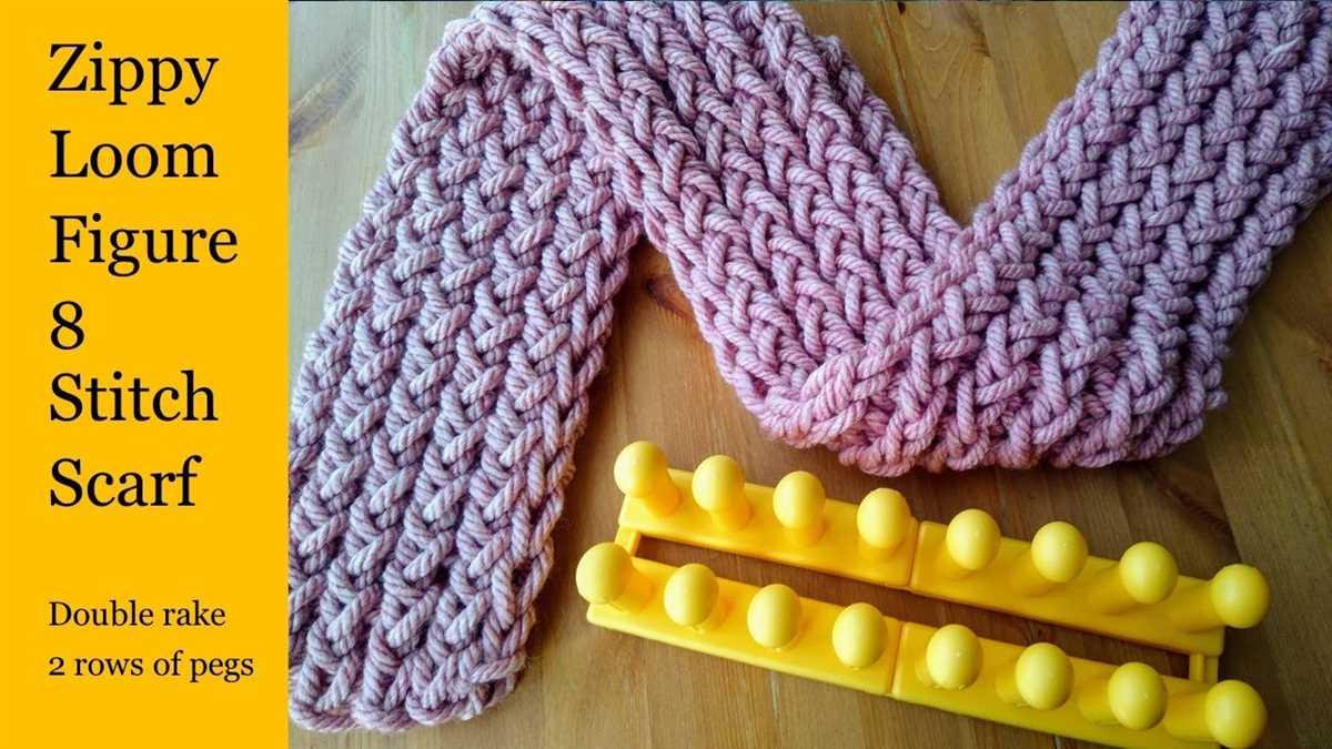 Loom knit infinity scarf pattern