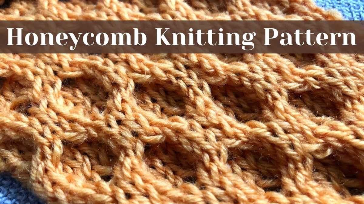 Honeycomb cable knitting pattern