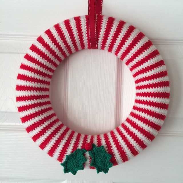 Knit christmas wreath patterns