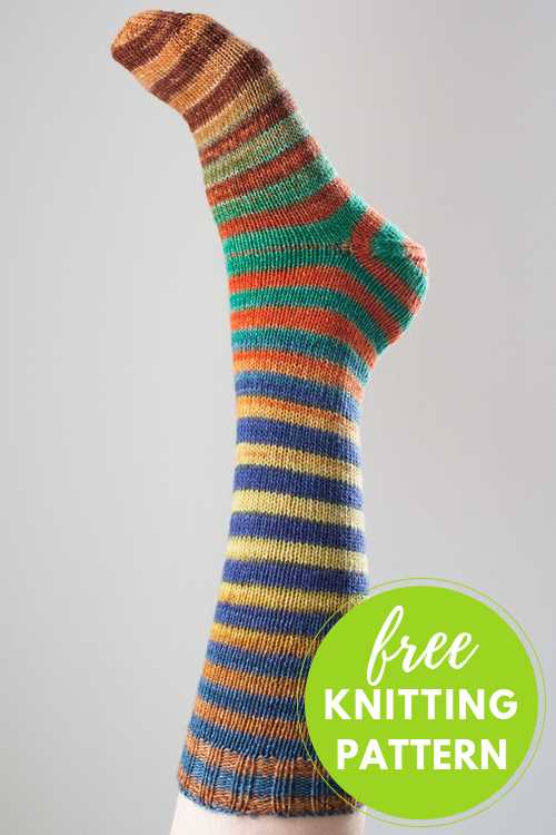 Classic socks knitting pattern