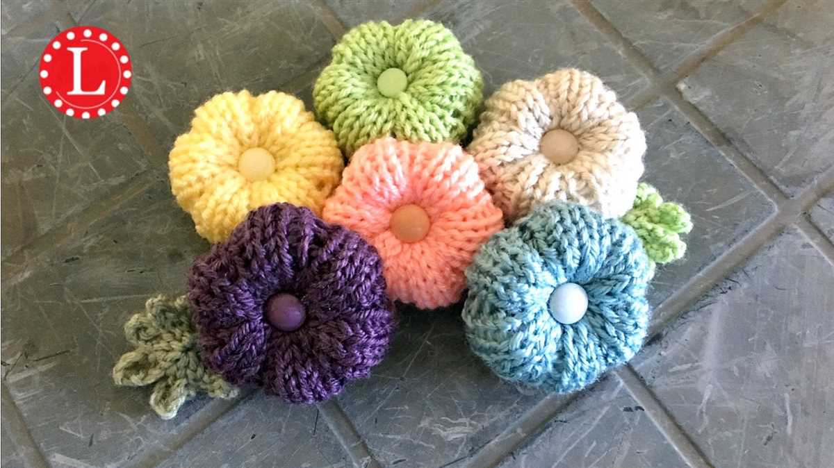 How to knit flowers free pattern