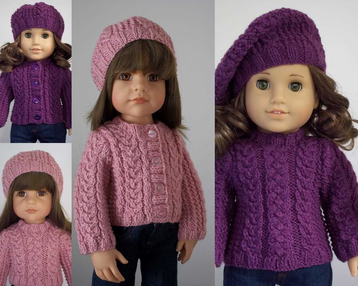 Dolls cardigan knitting pattern