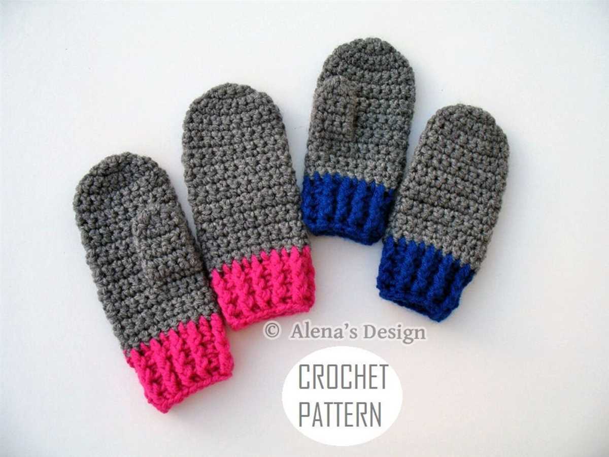 Free knitting pattern for childrens mittens