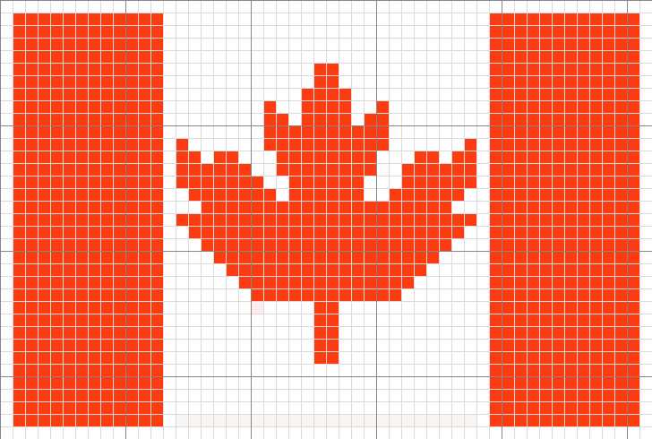 Canadian maple leaf knitting pattern