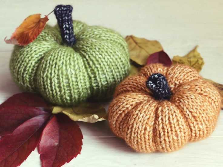 Free knitting pattern for pumpkins