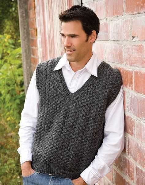 Men's knit vest pattern free