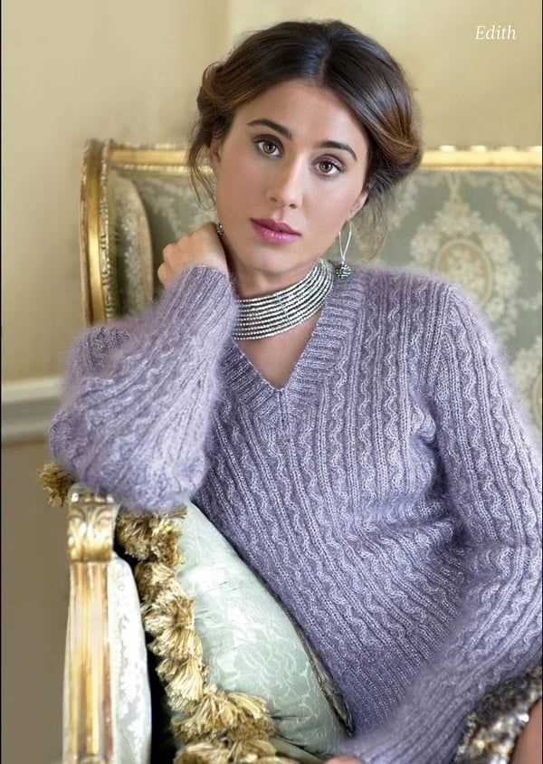 V-neck knitting patterns free