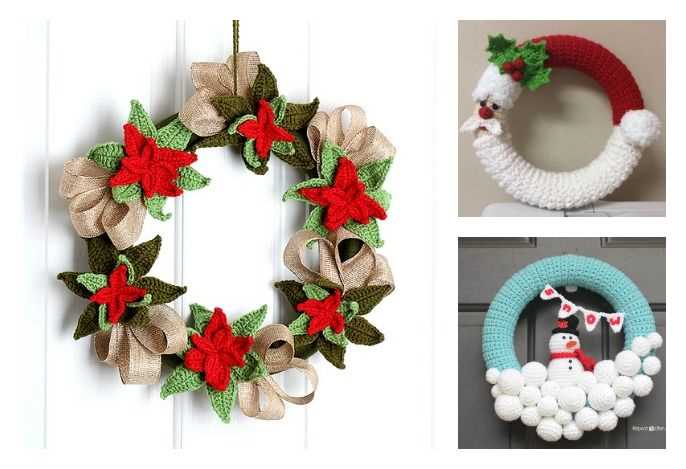 Knitting patterns for christmas wreaths