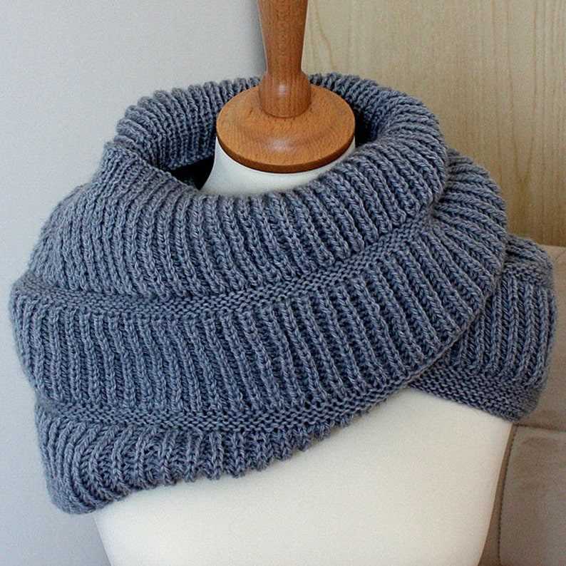 Cowl hood knitting pattern