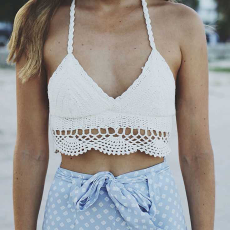 Summer crop top knitting pattern free