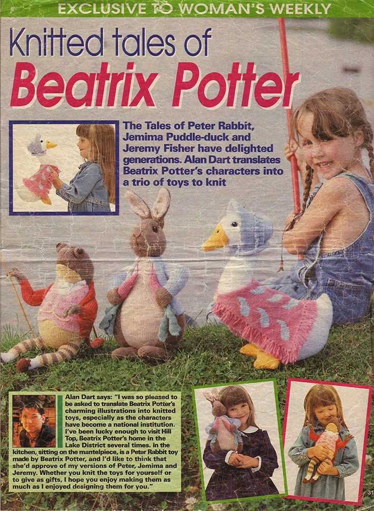 Beatrix potter knitting patterns