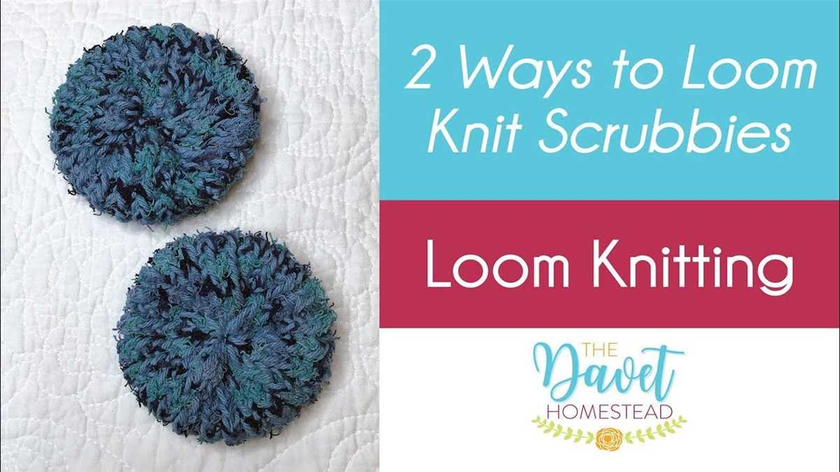 Knitted scrubbies pattern