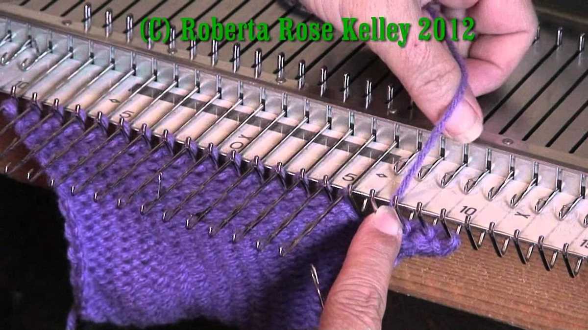 Singer knitting machine patterns