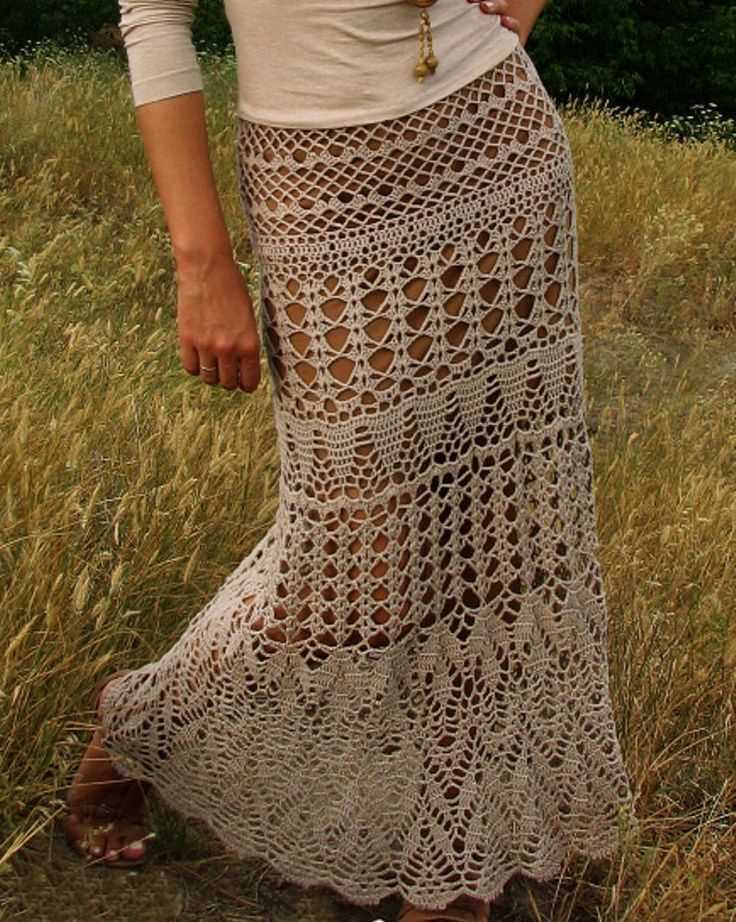 Maxi skirt knitting pattern