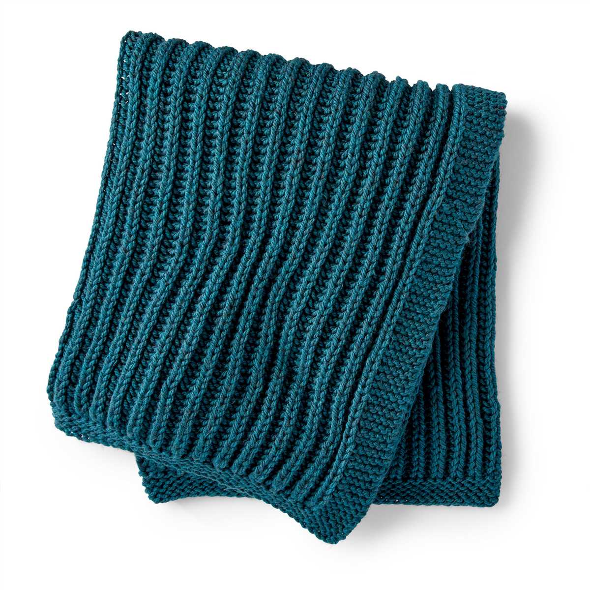 Ribbed knitted scarf pattern free