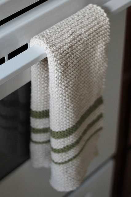 Knitted hand towel pattern