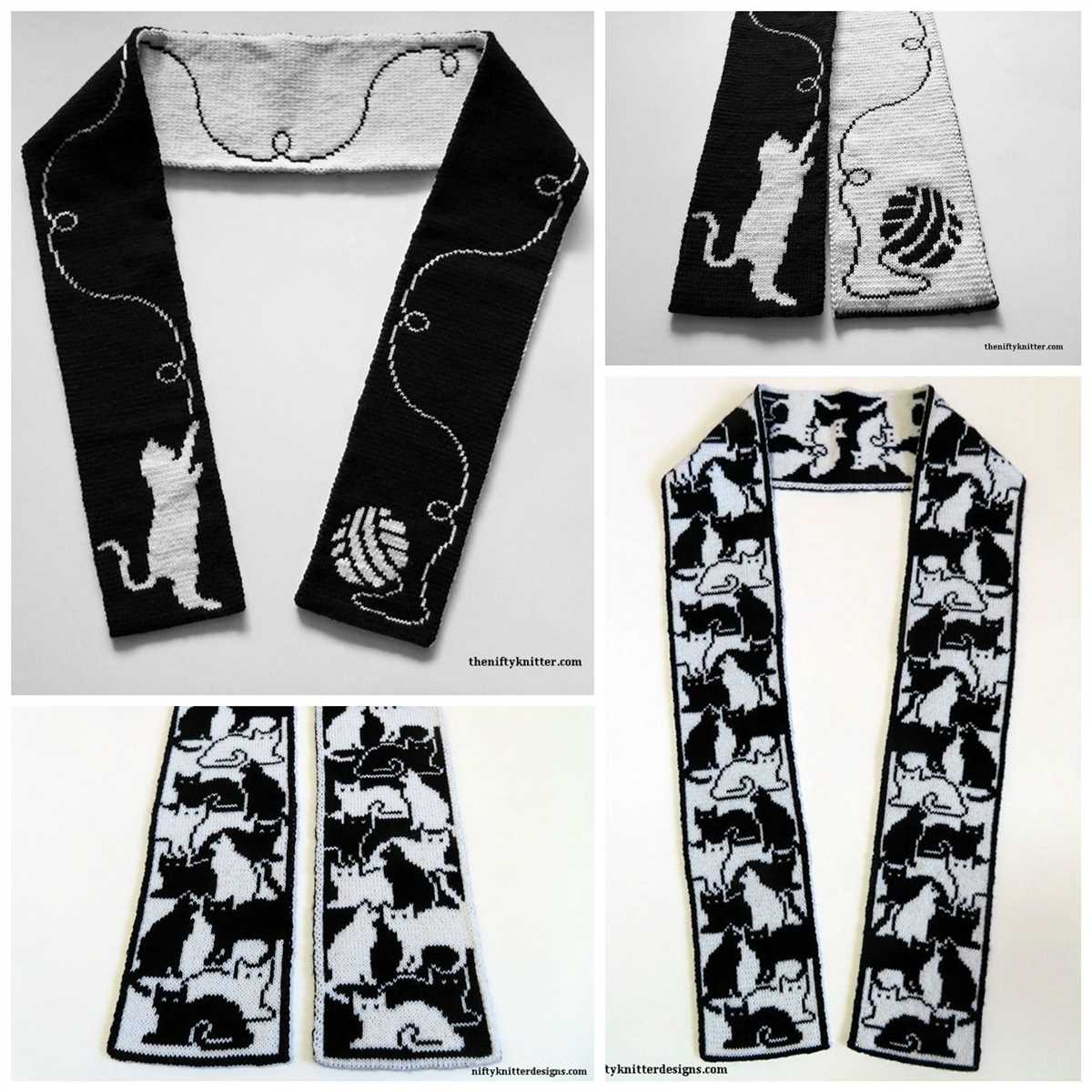 Double knitting scarf pattern