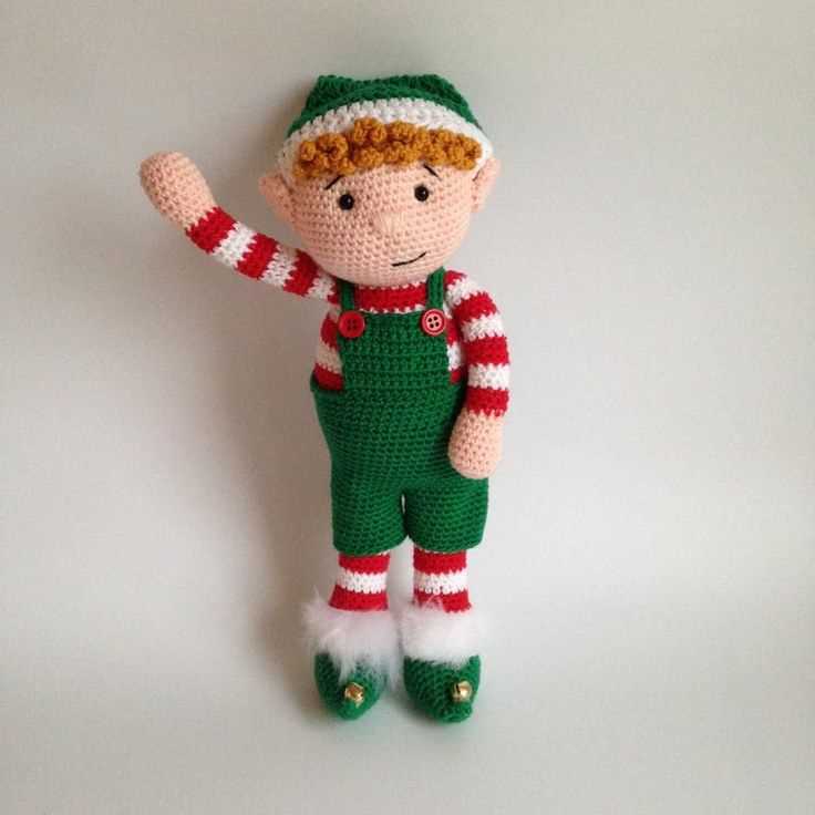 Knitted elf on the shelf pattern