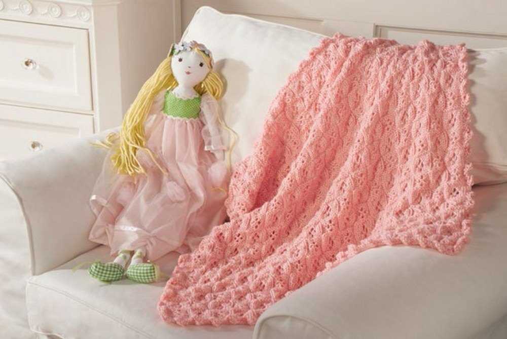 Easy knit doll blanket pattern